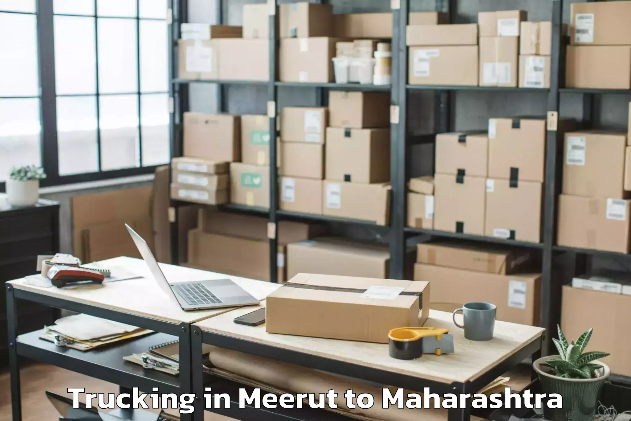 Expert Meerut to Bhamragarh Trucking